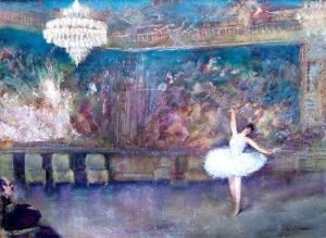 Ballettanzerin Auf Der Buhne