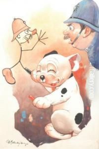 Bonzo And Mr Plodd by George Ernest Studdy