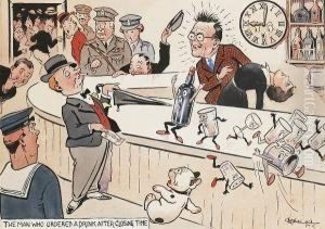 The Man Who Ordered A Drink After Closing Time; More Beer Glorious Beer, A Pair by George Ernest Studdy