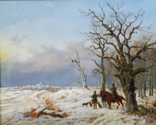 Jager In Winterlandschaft - view 1