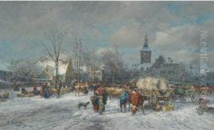 A Village Market by Karl Stuhlmuller