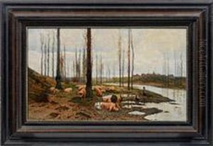 Schweinehirten Ambach by Karl Stuhlmuller