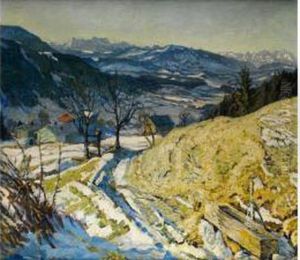 Vorfruhling Im Gebirge by Wilhelm Stumpf