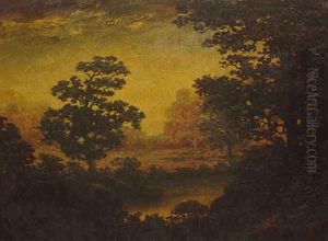 Woodland Vista 1910 by Anonymous Artist