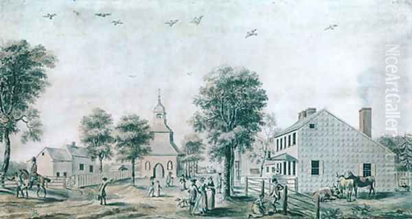 Brooklyn, Long Island (View of the Village Green) 1778 - view 1
