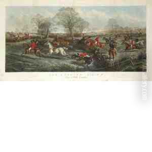 Fox-hunting, Plate 3: Over A Stiff Country by John Sturgess