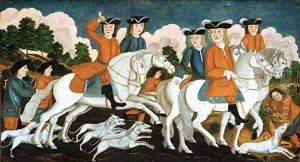 The Hunting Party New Jersey 1670 by Anonymous Artist
