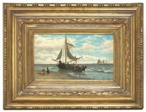 Unloading A Sailing-ship by Friedrich Sturm