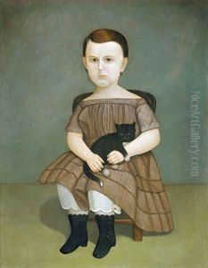 Martha Bartlett with Kitten 1875
