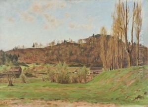 Am Rheingegenuber Rudlingen by Hans Sturzenegger