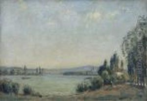 Untersee Mit Insel Werd by Hans Sturzenegger