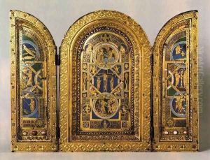 Triptych 1150s by Anonymous Artist