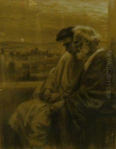 Pere Et Fils by Jan Styka