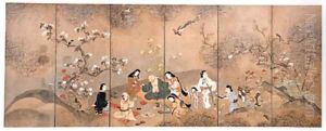 Party under spring blossoms by Anonymous Artist