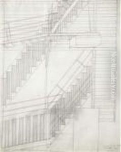 Study For Fire Escape, No. 2 by Miklos Suba