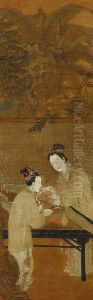 Figures of Ladies in the Style of Du Jin by Anonymous Artist