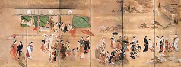 Women on a flower-viewing excursion - view 1