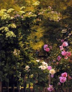 The Rose Garden by Carl Frederick Aagaard