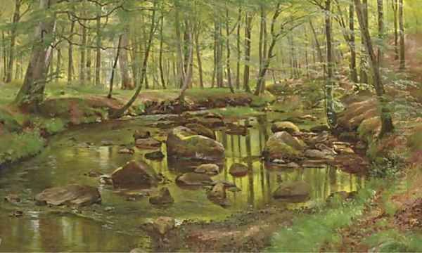 Mossy Rocks in a Stream - view 1