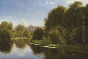 Landscape with a Stream by Carl Frederick Aagaard