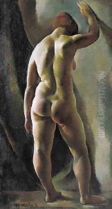 Akttanulmany, 1921 by Vilmos Aba-Novak