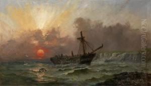 Seascape by Rufim Gavrilovitch Sudkovsky