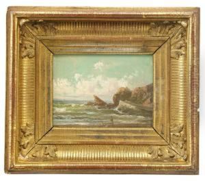 A Pair Of Oil Sketches Of Crimean Coastal Scenes A Pair Of Oil Sketches Of Crimean Coastal Scenes
