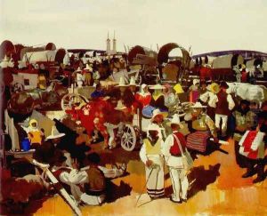 Csikszeredai vasar, 1935 by Vilmos Aba-Novak