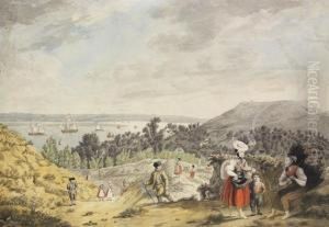 Blankenese Ander Elbe, 
Aussicht Von Herrn Klundersgarten