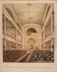 Das Innere Des Neuen Israelitischen Tempels In Hamburg / Eingeweiht Den 5. September 1844