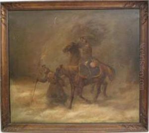 Soldats Allemands Dans La Neige by Carl Suhrlandt