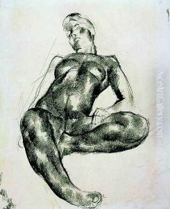 Noi akttanulmany, 1921 by Vilmos Aba-Novak