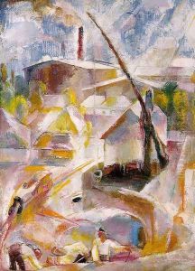 Homokbanya (Igal), 1927 by Vilmos Aba-Novak