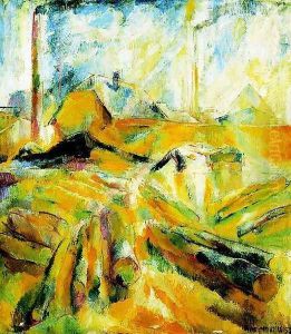 Fatelep (Epitkezes), 1927 by Vilmos Aba-Novak
