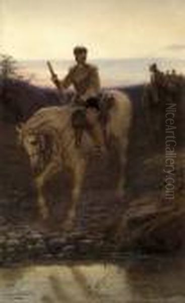 Mounted Roundheads - view 1
