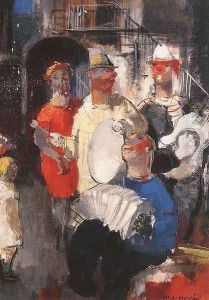 Muzsikusok by Vilmos Aba-Novak