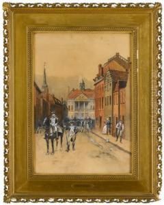 "federal Hall 1782" by William Sullivant Vanderbilt Allen