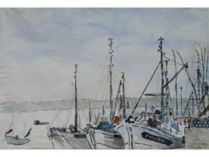 Chalutier A Quai A Camaret by Alfred, General Sully