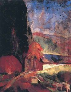 Taj kecskevel, 1920 by Vilmos Aba-Novak