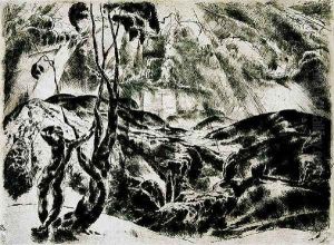 Piheno a szabadban (Budai hegyekben), 1922 by Vilmos Aba-Novak