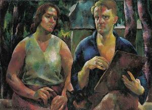 Kettos arckep (A muvesz es felesege),1925