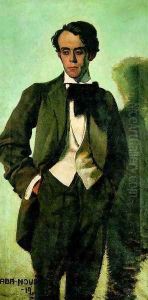 Idranyi Tibor arckepe, 1919 by Vilmos Aba-Novak