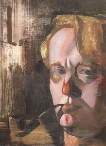 Onarckep pipaval, festoallvannyal, 1930 by Vilmos Aba-Novak