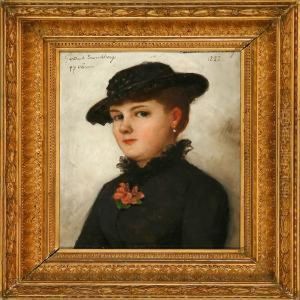 Portrait Of The Artist's Daughter Gertrud Sundberg by Christine Sundberg