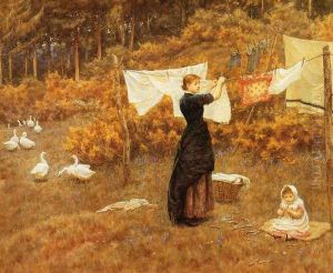 The Clothes Line by Helen Mary Elizabeth Allingham