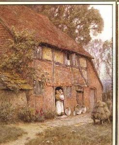 The Cottage with Beehives by Helen Mary Elizabeth Allingham