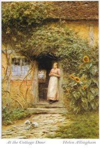 At the Cottage Door by Helen Mary Elizabeth Allingham