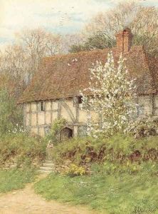 A Surrey cottage by Helen Mary Elizabeth Allingham