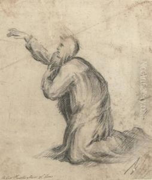 A Kneeling Saint In Nun's Robes - view 1