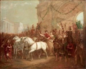 Entree Triomphale De Neron A Rome by Gustave Surand